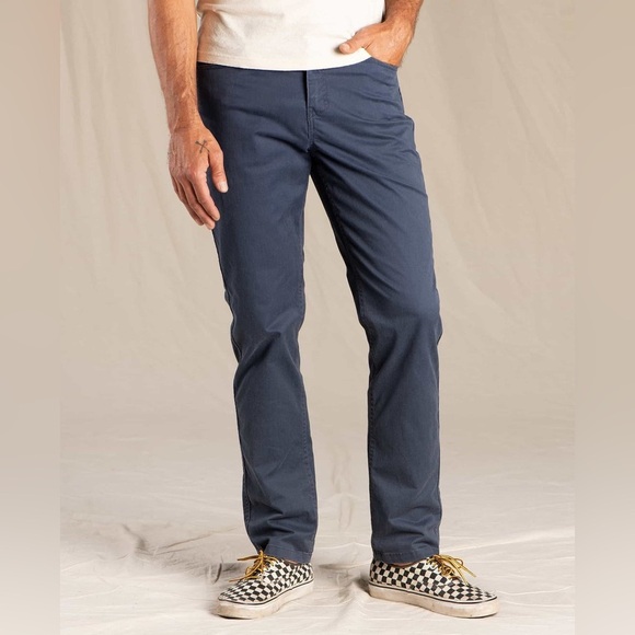 Toad & Co Mission Ridge 5 Pocket Lean Pant in Nightsky Vintage Wash, 36x32 - Picture 1 of 11